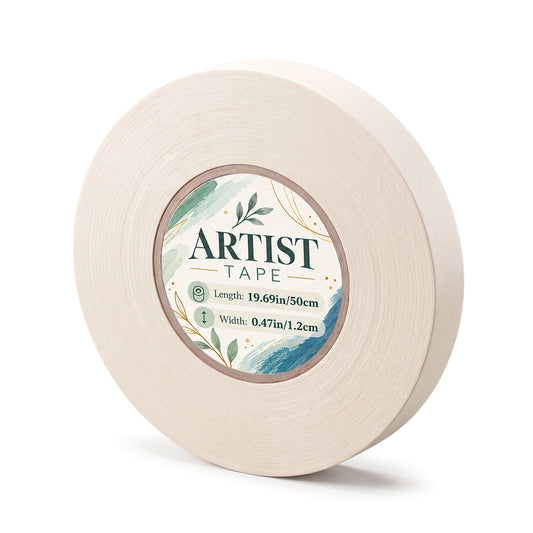 1/2 inch Artist Tape for Watercolor Paper 164FT Long White Low Tack Tape