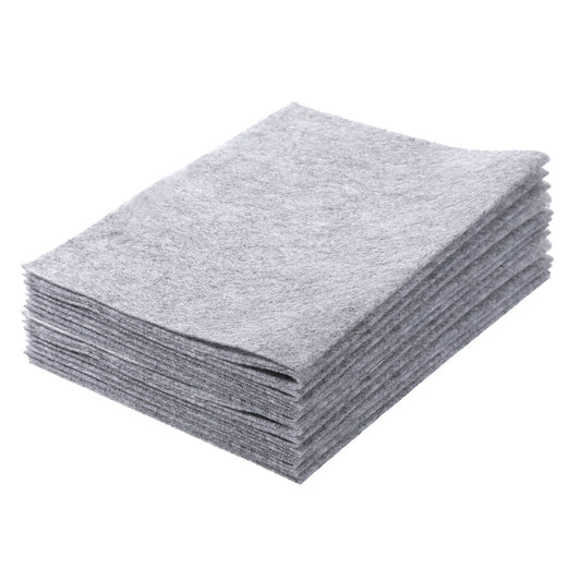 Felt Fabric Sheets for Crafts, 10 Pieces 7" X 11" Gray Crafting Felt Fabric 1mm Thick Craft Felts Sheets Pads for DIY Crafts and Sewing Projects Making Supplies