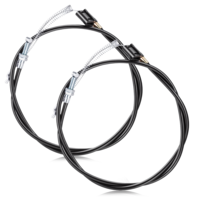 Xelsluthe 2 PCS Universal Recliner Pull Cable Replacement Part, Sofa Couch Recliner Release Cables with S-Tip Hook Exposed Length 4.92 Inch, Cable Up 37.6 Inch