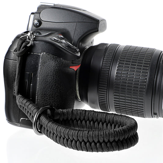 Black Rapid Camera Strap, Weaving Camera Wrist Strap Quick Release Camera Hand Strap for Photographers, Wrist Lanyard with Safer Connector Digital Camera Accessories for DSLR or Mirrorless Camera