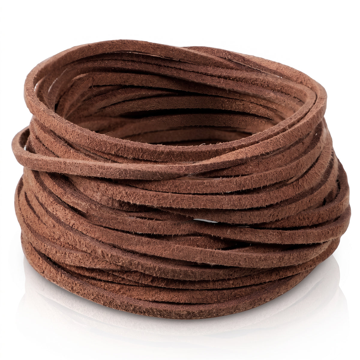 3mm 5M Flat Faux Leather Cord, Thin Leather Necklace Cord for DIY Crafts