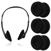 3 Pairs Foam Headphone Covers, Foam Replacement Earbud Sponge Covers, 50mm Ear Cushions Ear Pad Headset Sponge Covers for Most Headphone Headsets, Office Telephone Headsets Size