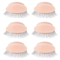 3 Pairs Replaced Eyelids for Mannequin Head Practice Eyelids for Eyelash Extensions Silicone Eyelids with Eyelashes Realistic Eyelids for Eyelash Training Makeup (light color)