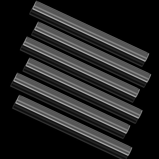 Acrylic Clay Roller, 6 Pcs Clay Rolling Pin Clear Acrylic Rod Round Tube Roller Pin Plastic Sticks Clay-Tools for DIY Crafts Handmade Art Supplies (6.5 x 0.5 Inch)