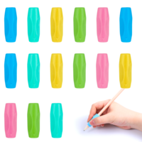 Jxiwfvl 15 PCS Pen Grips for Adults, Silicone Pens Grips, Ergonomic Pens Grip for Kids Handwriting, Sensory Fidget Toys for Anxiety Relief, Multicolor Comfort Grip for Pen Pencils Drawing