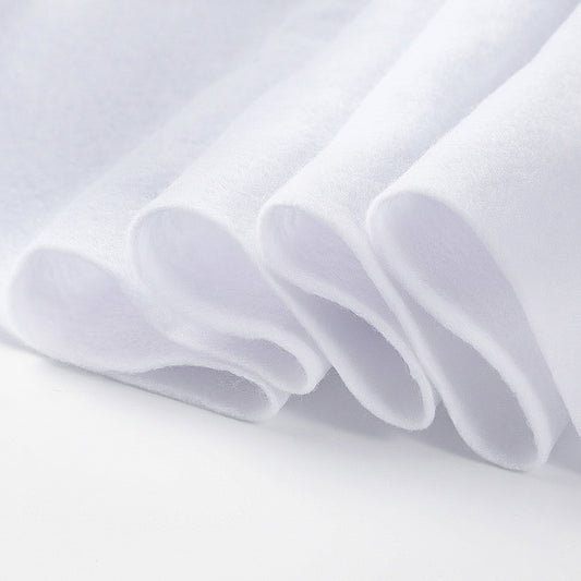 White Felt Fabric 1.4mm Thick/ 90 x 90cm Soft Durable Felt Fabric Sheet by The Yard Large Craft Felts Roll for DIY Sewing Patchwork