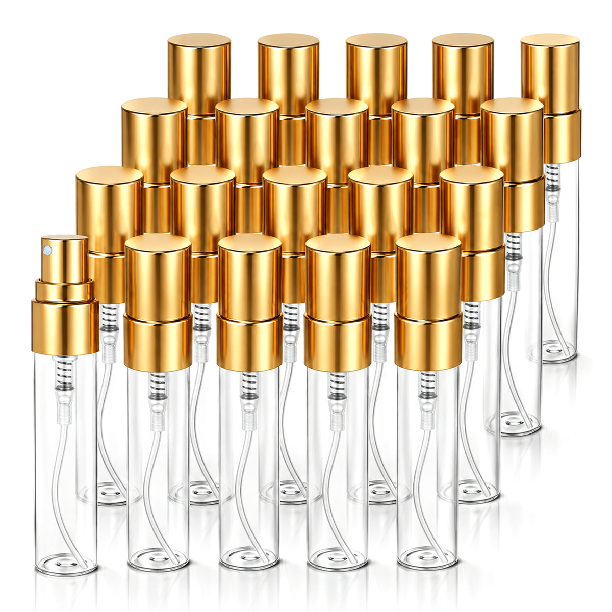 20Pcs 5ml Mini Spray Bottle Atomizer Glass Mini Perfume Refill Bottles