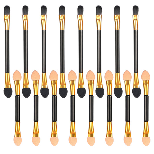 Eyeshadow Brushes, 30 Pcs Eyeshadow Applicators Sponge Disposable Dual Sides Eye Shadow Applicators 2 Styles Eye Shadow Applicator Sticks Makeup Applicator for Women Cosmetic Tool Color Application