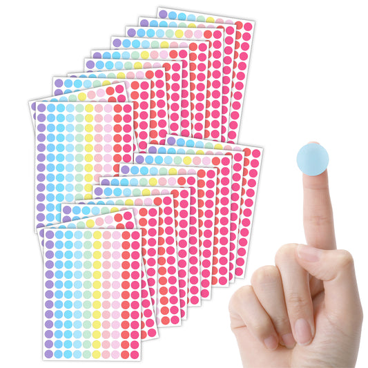 10 Color Diameter Color Coding Labels,