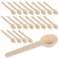 20 Piece Mini Wooden Spoon, Salt Spoon Small Wooden Spoons Personalized Wood Cooking Spoons Set, Suitable for Honey Seasoning Spice Jars Kitchen Utensils