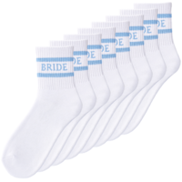 Cotton Bride Socks, Bride White Blue To Be Something Blue Gift for Wedding Stylish Soft Comfortable Brides Socks for Wedding Day, Regular