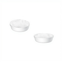 128Pcs Clear Glass Table Top Anti Slip Pads Round Adhesive Glass Table Top Bumpers Grippers 1/2" Non Slip Pads 12mm*3.5mm Rubber Feet Cabinet Door Bumpers for Cutting Board