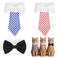 3 Pcs Dog Cat Bow Tie, Pet Tuxedo Collar with Adjustable Collars, Formal Cats Puppy Grooming Ties Dog Collar, Pet Costume Cat Wedding Bowtie for Cats Small Puppy Party Accessories