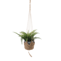 Macrame Plant Hangers, Jute Crochet Hanging Planter Holder, Indoor Boho Home Decor Hanging Planters, Hanger Large Hanging Wall Plants for Outdoor Fence Planters Plant Flower Pots