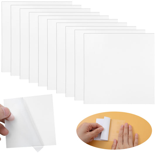 10 PCS Pool Patch Repair Kit for Inflatables, TPU Inflatable Repair Patch Kit, Self-Adhesive Waterproof Clear Vinyl Patches for Pool, Air Mattress, Bounce House, Tent, Bounce House, Water Slide