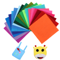 80Pcs Felt Fabric Sheet 4"x4" Colored Felt Sheets Craft Felt Squares Pre-Cut Felt Sheet for Crafts Assorted Colors Felt Papers Non-Woven Felt Fabric for DIY Craft Cutting Sewing Shaping, 40 Colors