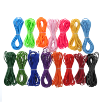 Coloured Elastic String Cord, Elastic Bungee Cord Stretch Beading Cords Bracelet String Rubber Rope 32 Yards 2mm 15 Colors 6.6ft/pcs for Bracelet Beading Jewelry Making