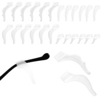 12 Pairs Glasses Ear Grip Glasses Anti-Slip Holder Silicone Comfortable Eyeglass Retainer Silicone Ear Hook for Glasses, Sunglasses, Reading Glasses (Four Styles)