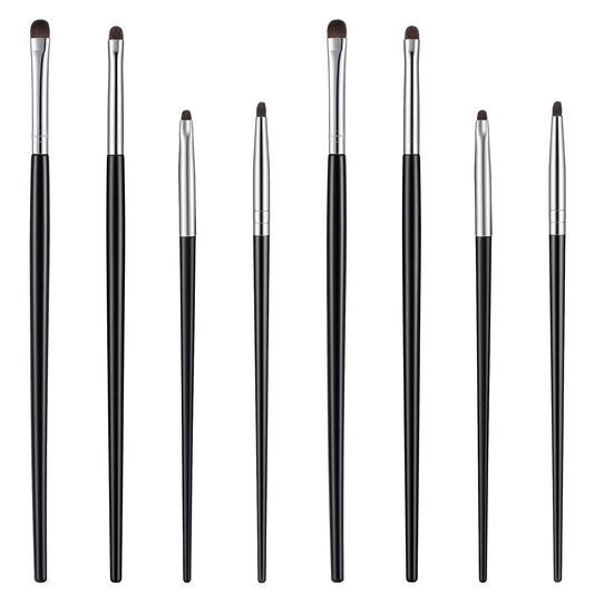 8PCS Mini Smudge Brush for Eyeliner, Small Eyeshadow Brush Set Small Makeup Brushes Eye Makeup Brushs Set Soft Eyeshadow Eyeliner Brushes for Powder Gel Cream Highlighter Liquid Concealer