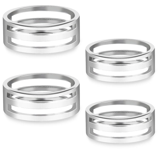 4 Pack Jump Ring Opener Tool, 2 Size Jump Ring Closing Tool Stainless Steel Jump Rings Opener Circle Jump Rings Opening Jump Ring Opening Closing Tool for Jewelry Makers Craft Supplies Projects