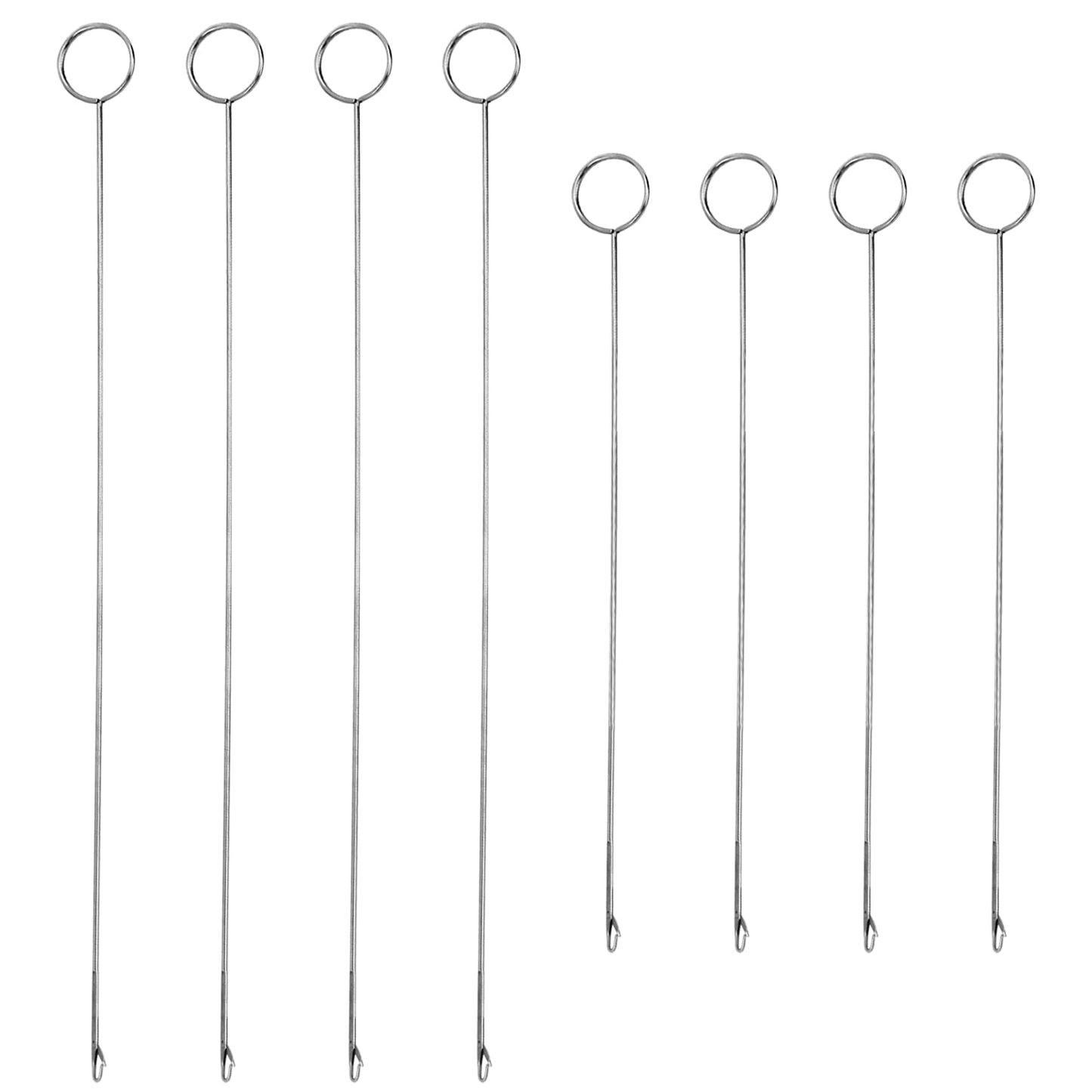 Loop Turner Sewing Tool, 8 Pieces Sewing Loop Turner Hook, Needle Hook, Crochet Sewing Supplies,Sewing Concepts, Tongue Crochet Tools,Needle Hooks with Latch for Fabric Tube(6.89 Inch, 10.4 Inch)
