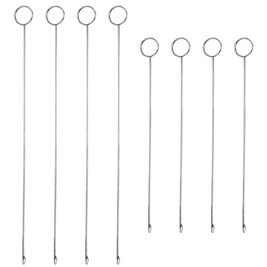 Loop Turner Sewing Tool, 8 Pieces Sewing Loop Turner Hook, Needle Hook, Crochet Sewing Supplies,Sewing Concepts, Tongue Crochet Tools,Needle Hooks with Latch for Fabric Tube(6.89 Inch, 10.4 Inch)