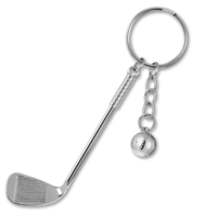Mini Cute Golf Keychain, Golf Club Keychain Golfs Gifts Keychains Golfers Mini Alloy Golfs Keychains GolfRacket Ball Pendant Key chain, GolfBall with Key chain Sports GolfLovers Gifts for Women Men