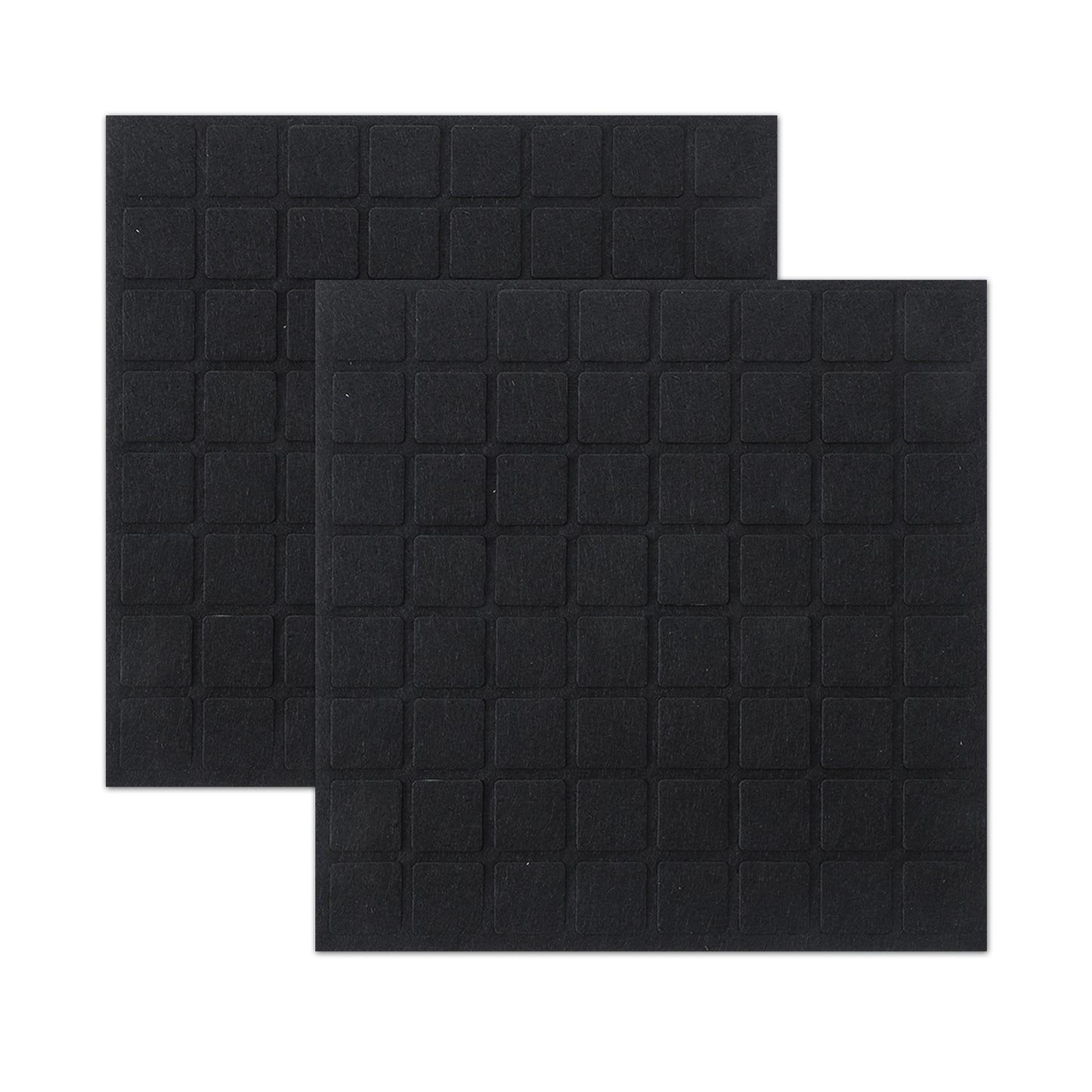 128Pcs 3/4 Square Felt Pads for Chair Legs Black Felt Furniture Pads Square Felts Pad Floor Protectors 3/4 Inch Chair Felts for Legs, 18mm