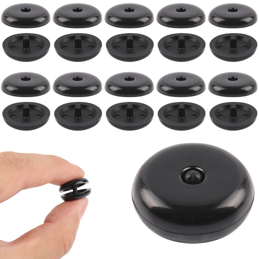 10 Sets Universal Fit Seatbelt Stopper Kit, Seat Belt Button Stop Plastic Seatbelt Buckle Stopper Button Prevent Seatbelt Clip from Sliding Down