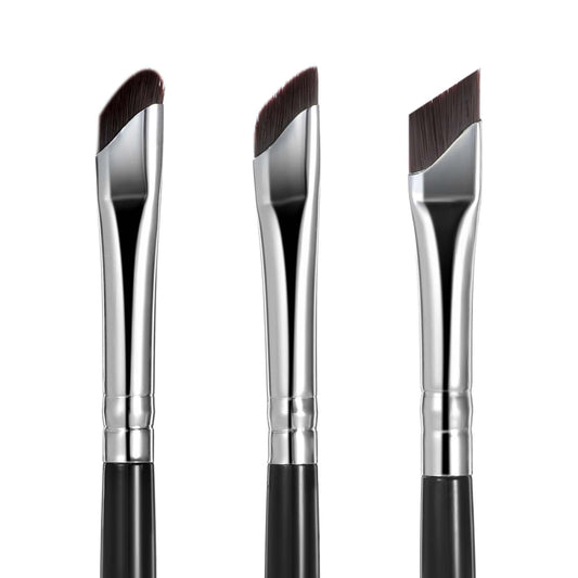Eyeliner Brush, 3 Pcs Angled Eyebrow Brush Flat Ultra Thin Eyebrow Concealer Brush Eye Makeup Brushes Beauty Cosmetic Tool for Precise Eyeliner Eyebrow Eyelid