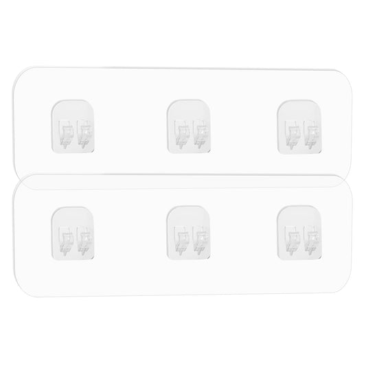 KALIONE Adhesive Shower Caddy for Replacement, Adhesive Shower Strip Pad Strong Transparent Waterproof Adhesive Wall Strip Pad for Shower Caddy Soap Holder No Drilling 2 Pack