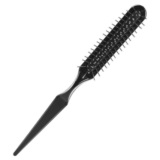 Wig Brushes for Synthetic Hair,Professional 3-Row Wire Bristle Wig Hair Brush Teasing Brush Styler Brush Travel Size Metal Wig Comb Hair Extension Brush for Synthetic Wigs Detangling, Barber, Beginner