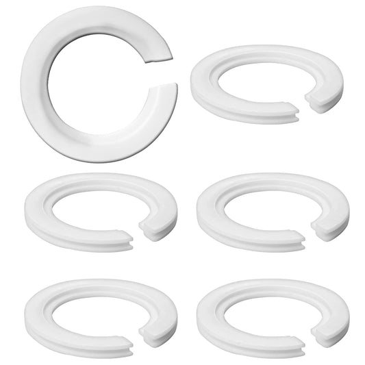 E27 to E14 Lamp Shade Ring Converter, 6 Pack Lampshade Reducer Ring Washer E27 Lamp Ring, Plastic Replacement 42mm to 29mm Lamp shade Adapter Rings Light Shade Fitting