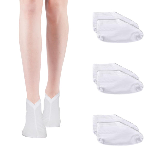 3 Pairs of Lotion Moisturising Socks Overnight Silicone Moisturising Socks Foot Care Socks Cosmetic Socks Overnight Spa Socks Repair Skin Care for Dry, Cracked Feet