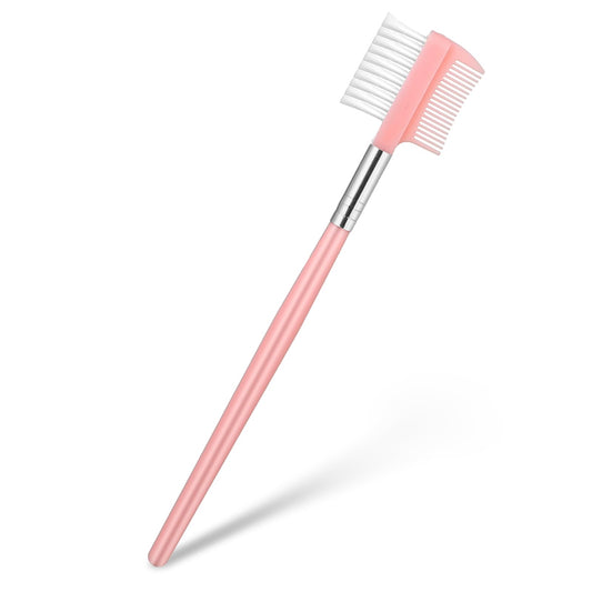 Eyebrow Brush and Comb Double-Sided Eyebrow Makeup Brush Tool Small Eyelash Comb and Eyebrow Brush Comb, Eyebrow Eyelash Brush for Eyelashes Extension Separating Lashes