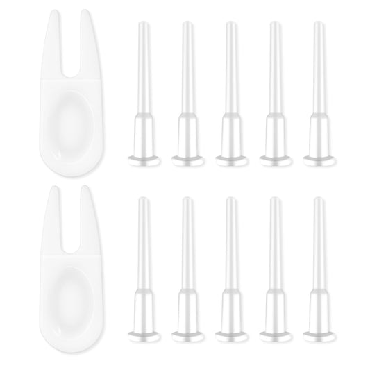Mozeat Lens 12 Pcs Exercise Ball Plug Yoga Ball Air Stopper Fitness Exercise Yoga Ball Air Stopper Plug Pin Adapter Kit Exercise Ball Air Stopper and Air Plug Puller Adapter Kit