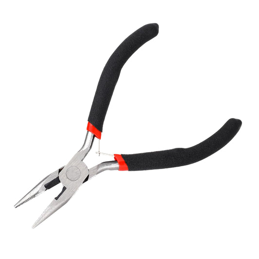 Needle Nose Pliers with Side Cutters, 5 Inch Long Chain Nose Pliers for Jewelry Making, Craft Pliers Small Needle Nose Pliers Mini Long Needle Nose Pliers for Electronics and Working in Tight Areas