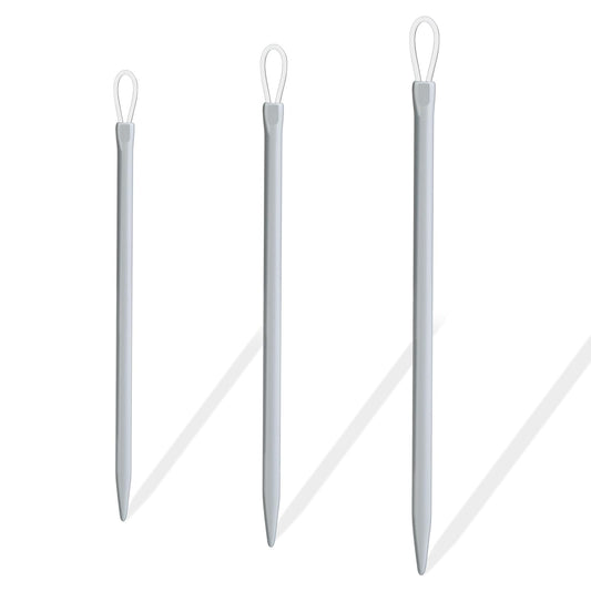 3 Pcs Large-Eyed Nylon Thread Yarn Needles Rope Threader Yarn Thread Weaving Tools Wool Needle Knitting Needle Yarn Sewing Needle Sewing Knitting Needles for Crochet(2.0mm 2.5mm 3.0mm)