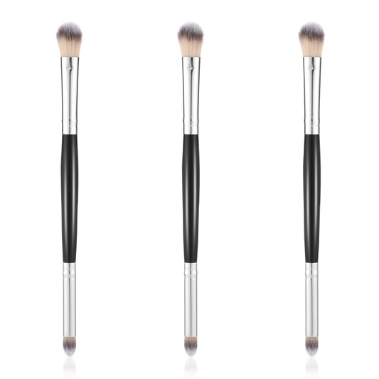 3 Pcs Eye Makeup Brush Eyeshadow Smudge Brush Professional Blending Eyeshadow Makeup Brushes Double-ended Cosmetic Brushes Tool Small Soft Firm Pointed Foundation Applicator for Concealer Eyeliner