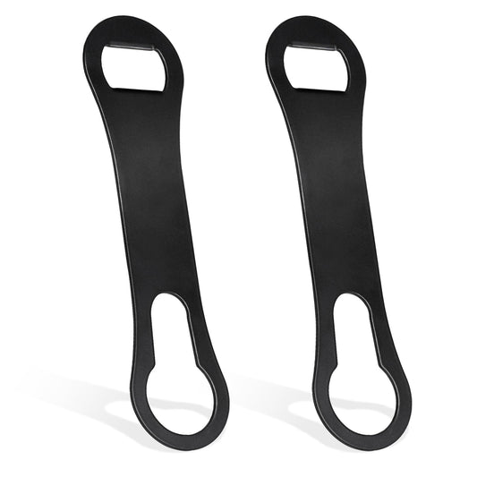 2 Pcs Flat Beer Opener and Pour Spout Remover Bottle Openers Stainless Steel Beer Bottle Opener for Bar Kitchen Restaurant