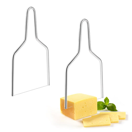 KALIONE Cheese Slicer Cheese Cutter, Stainless Steel Cheese Slicer Cheese Tool, Cheese Slicers for Block Cheese Wire Slicer for Cheese, Handheld Butter Cutter Cheese Slicer soap Cutter