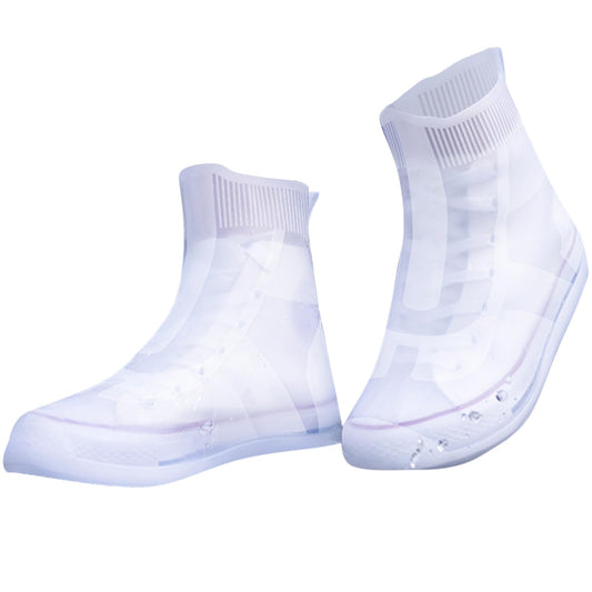 KALIONE Waterproof Overshoes Silicone Rain Boot, Rubber Non Slip Shoe Covers for Rain Reusable Shoes Boots for Rain Cover for Shoes Protectors for Men Women (EUR 37-39)