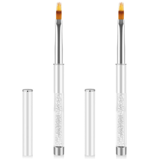 2 Pcs Nail Gradient Painting Brush Ombre Nail Brush