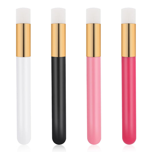 4 Pieces Eyelash Cleaning Brush Soft Eyelash Shampoo Brush Eyelash Bath Wash Kit Eyelash Skin Nose Pore Deep Cleaning(4 colors)
