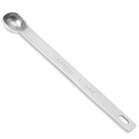 1/4 Teaspoon Stainless Steel Single Measuring Spoon 1.25 ml Teaspoon Rectangular Individual Measuring Spoons (1/4Tsp | 1.25 ML | 1.25 cc | 1/4 Tablespoon)