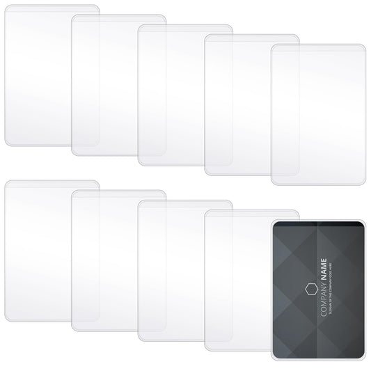 10 PCS Medicare Card Holder Protector Sleeves Waterproof Clear PVC Soft Social Security Card Protector Card Holder Resistant Plastic Sleeves for Business Cards ID Cards Credit Cards Driver's License