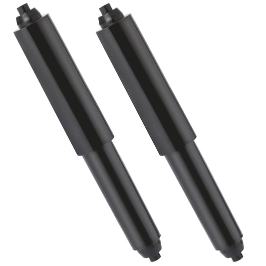 2Pcs Toilet Paper Holder Roller Black Color Plastic Toilet Tissue Flexible Holder Replacement, Roller Spindle Replacement Rod Plastic Spring Loaded Bathroom Plastic Spring Loaded Insert Spindle