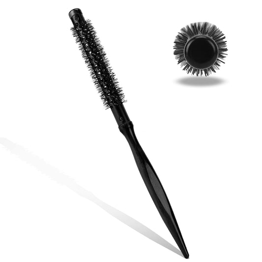 1.2 cm Round Brush for Blow Drying Mini Great Roller Brush Professional Hair Brush Travel Beard Brush Styling Brush Small Curling Brush for Thin Hair Beard Lifting Curls