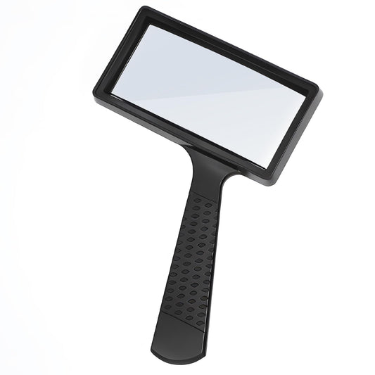 3X Magnifying Glass Rectangle Reading Magnifier Large Handheld Magnifying Glasses Scratch Resistant Glass Lens for Observation Reading Hobbies Nature Exploration Repair