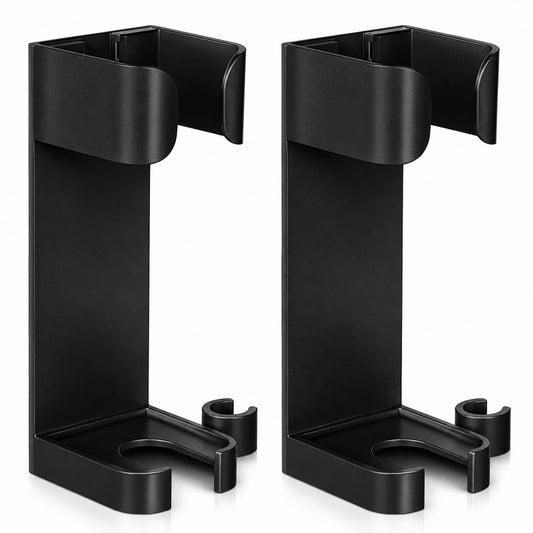 Zelphvt 2 Pcs Curling Iron Holder Wall Mount for Holds Hairs Dryer